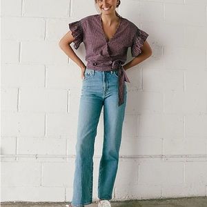 Madewell The Perfect Vintage Straight Jean in Hoye Wash NC331